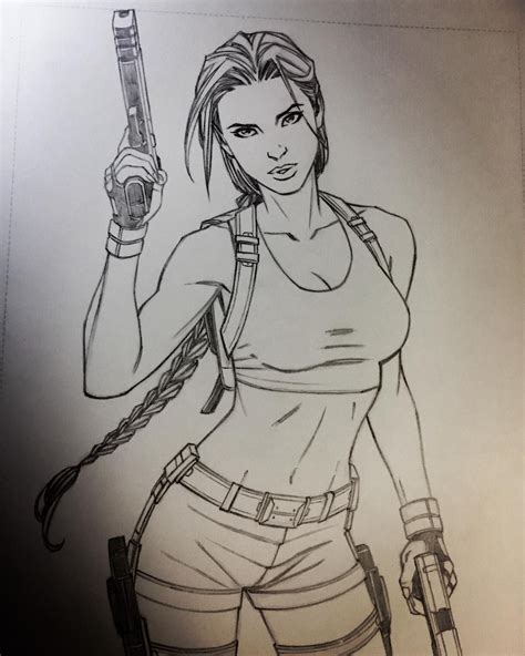 Pin By Murohiro On Джим ли Tomb Raider Art Lara Croft Drawing Andy