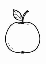 Para Colorear Appel Eple Kleurplaat Manzana Dibujo Apfel Pomme Fargelegge Coloriage Apple Coloring Malvorlage Bilde La Zum Dessin Fargelegging Ausmalbilder sketch template