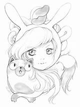 Coloring Adventure Time Pages Fionna Camilla Cake Errico Anime Manga Book Drawings Tumblr Finn Adult sketch template