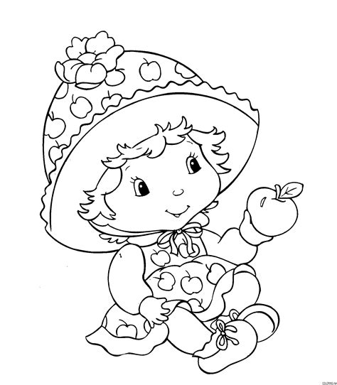 printable strawberry shortcake coloring pages  kids