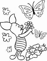 Coloring Pages Butterfly Butterflies Flower Cute Flowers Cartoon Printable Sketsa Adults Bear Teddy Roses Color Getcolorings Gambar Mewarnai Kupu Bunga sketch template