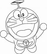 Doraemon Mewarnai Crawling Menggambar sketch template