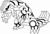 Groudon Gratuit Legendaire Lune Aquali Kyogre Cousin Primal Lineart Pokémon Feu Coloriages Danieguto Pikachu Legendary sketch template