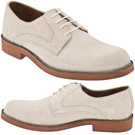 bostonian clarks eastbend mens wide shoes oxford  white buck suede leather ebay
