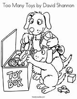 Coloring Toys Clean Time Away Put Toy Box Help Tell Thankful Show Friends Shannon David Too Many Pass Pages Pick sketch template