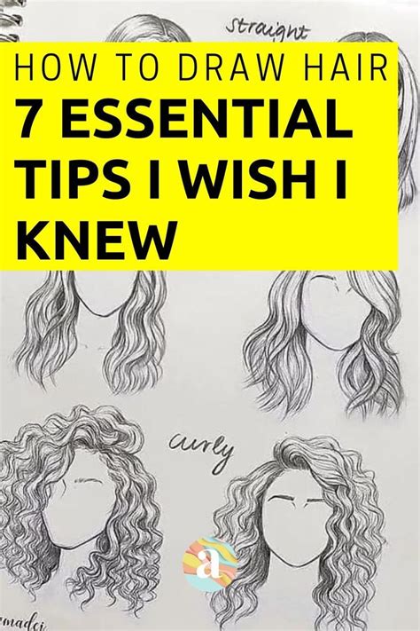 How To Draw Curly Hair With Pencil How To Do Thing