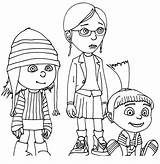 Despicable Coloring Pages Printable Kids Minions Color Minion Colouring Gru Print Girls Daughters Patlu His Sister Grus Big Margo Drawing sketch template
