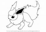 Flareon Pokemon Coloring Pages Drawing Color Draw Printable Step Drawingtutorials101 Fur Drawings Getcolorings Print sketch template