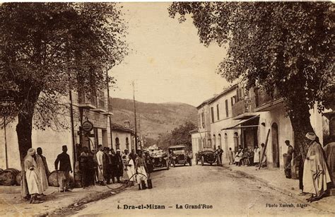 dra el mizan la grandrue de dra el mizan algerie carte postale