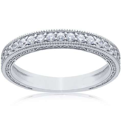 stackable band ct diamond wedding band  white gold womes