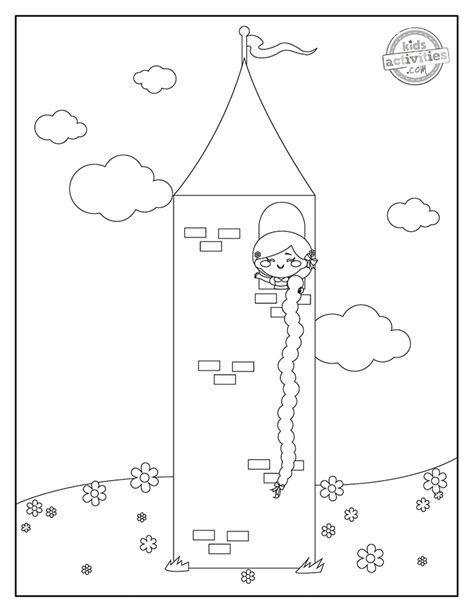 sweetest rapunzel coloring pages kids activities blog