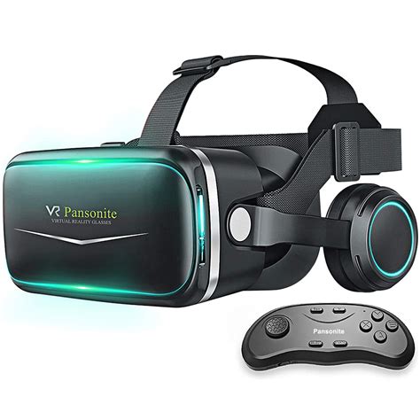 buy pansonite vr headset with remote controller[new version] 3d