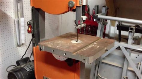 ridgid  bs untuned bandsaw bought  youtube