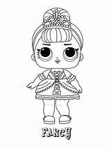 Lol Coloring Pages Color Dolls Print Doll Fancy Surprise Girl Printable Queen Popular Kids Unicorn Foxy sketch template