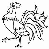 Rooster Crowing Roosters Clipartmag Galos Coloringsky Clipartbest Prato Idéias Arvore Galo sketch template