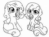 Pony Little Coloring Baby Pages Bubakids sketch template