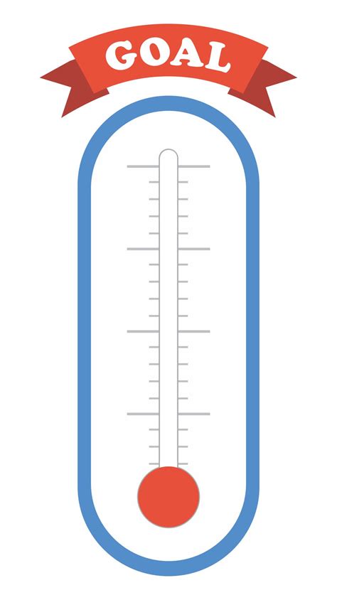 printable goal thermometer