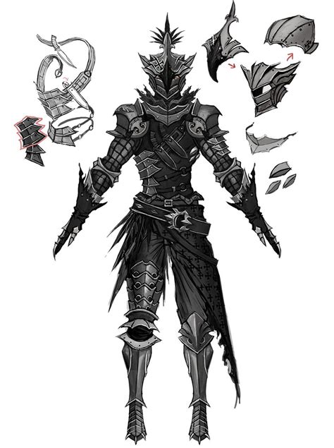 Nighthawk Armor Character Art Concept Art Fantasy Armor
