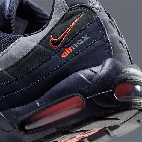 The Nike Air Max 95 Logo Comes Suited In Navy And Orange