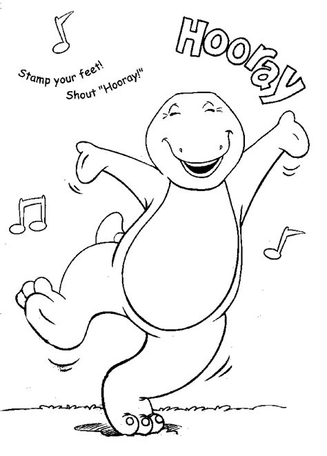 barney coloring pages learn  coloring