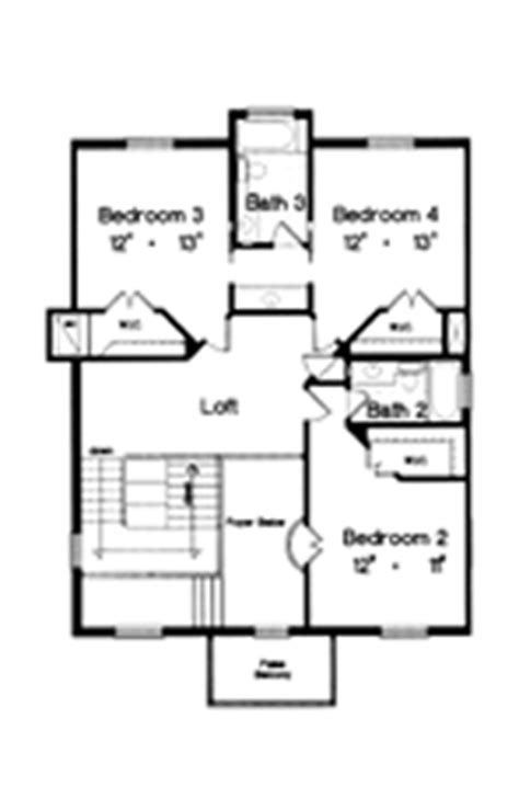 colonial house plan   bedrooms   baths plan