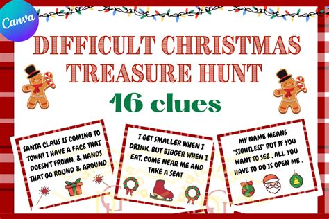 difficult christmas treasure scavenger hunt clues riddles lupongovph