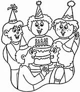 Coloring Pages Birthday Happy Printable Party Kids Print Fiesta Color Sheets Mom Colouring Cake Getcolorings Popular Adults Rocks Coloringme Hats sketch template