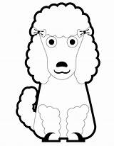 Poodle Coloring Pages Puppy Cartoon Printable Poodles Cliparts Template Pretty Big Clipart Print Miniature Popular Kids Don Library Search Coloringhome sketch template