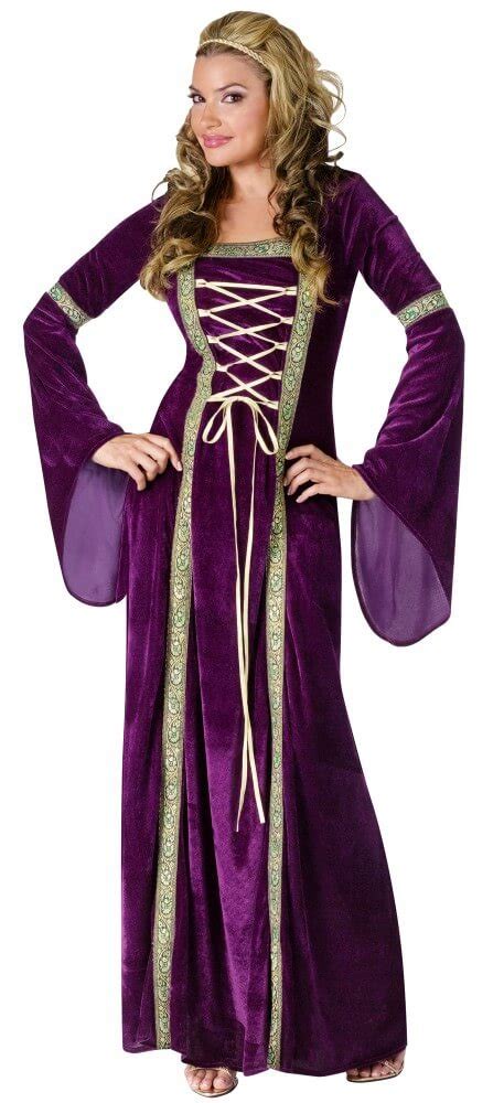 Adult Purple Renaissance Lady Costume Candy Apple