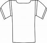 Jersey Football Outlines Outline Clipart sketch template