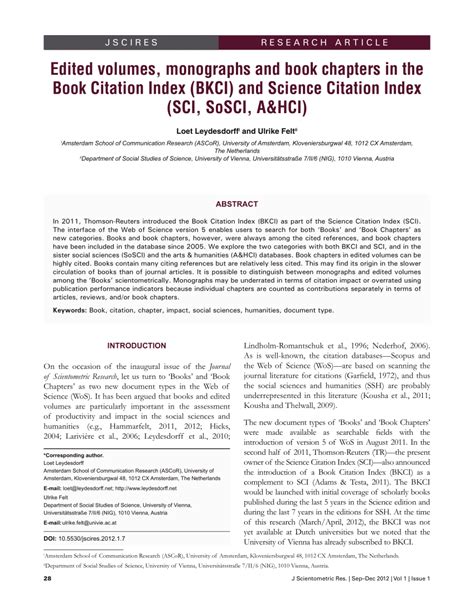 books  book chapters   book citation index bkci  science citation index
