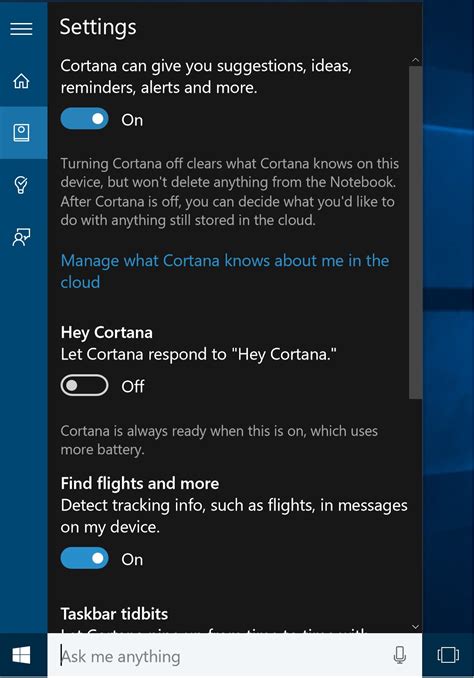 how to disable cortana and bing search in windows 10 start menu