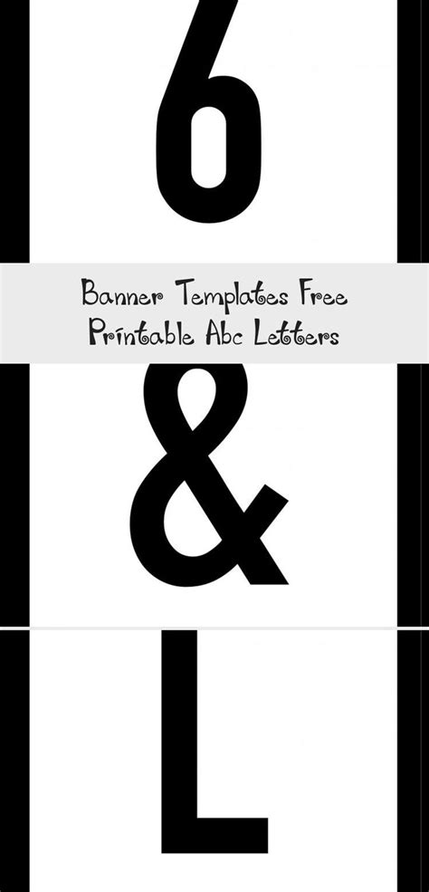 banner templates  printable abc letters diy abc letters  custom