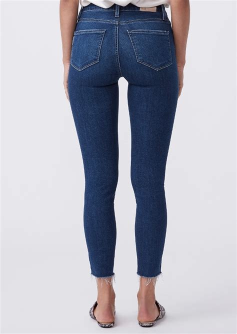 Paige Denim Hoxton High Rise Crop Ultra Skinny Jeans Dancefloor