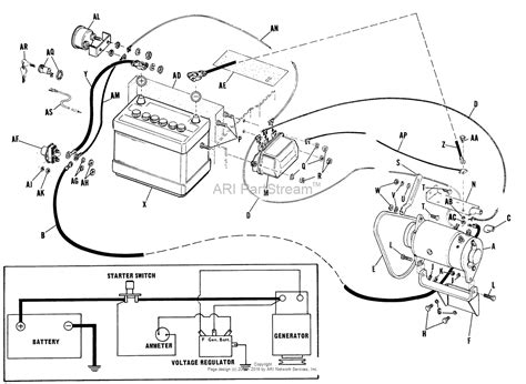 starter generator wiring diagram  simplicity lanlord
