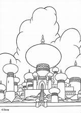 Coloring Palace Pages Print Aladdin Color Disney Para Colorear Hellokids Aladin Online sketch template