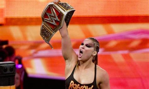 Ronda Rousey Wins Raw Women S Title At Summerslam Sports