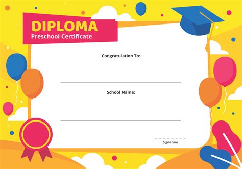 kindergarten graduation certificate template    printables