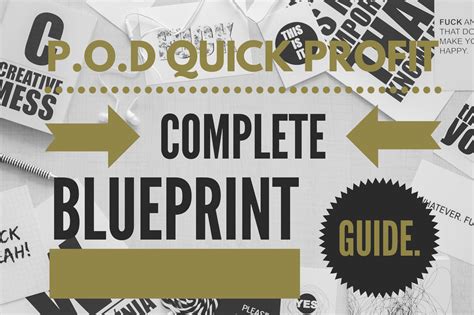 pod quick profit blueprint profitable business blueprints print  demand