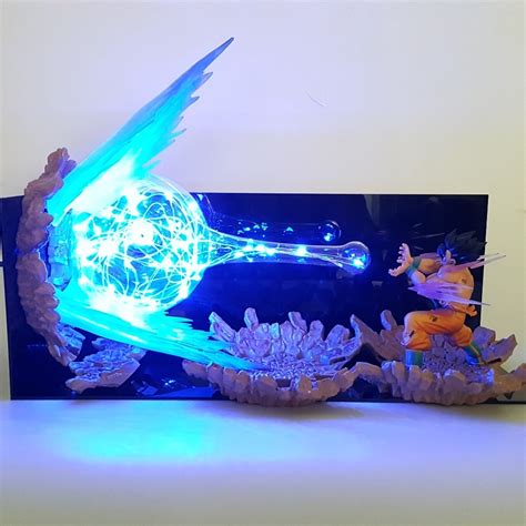 mode moderne dragon ball z son goku kamehameha lampe led scène