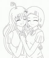Coloring Pages Friends Friend Anime Cute Forever Girls Colouring Lineart Printable Tlr Color Getcolorings Print Comments Perfect Coloringhome Getdrawings Library sketch template