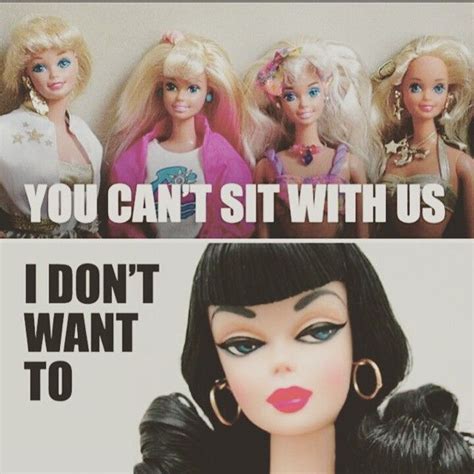 you cant sit with us i don t want to ha mean girls suck mass produced blonde barbies