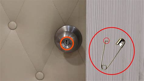 pick  lock   safety pin video  clever ways
