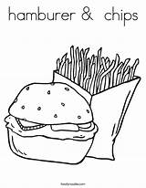 Pommes Ausmalbilder Ausmalen Hamburger Cheeseburger Malvorlagen Speisen Fries Potato Noodle Kuchen Popcorn Outline sketch template