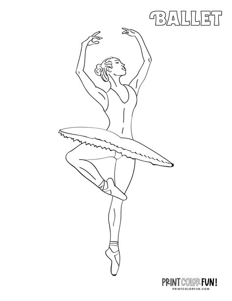 ballerina coloring pages ballet printables fun facts print
