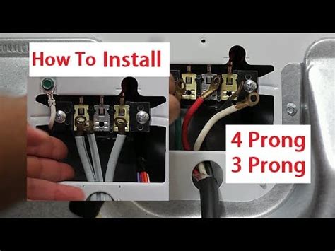 install  prong   prong dryer cord youtube