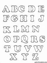 Alfabet sketch template