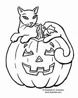 Halloween Coloring Cat Pages Cats Pumpkin Printable Print Color Clip Spooky Oswald Kids Scary Broom Cute Clipart Sheet Kittens Chat sketch template