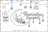 Ramadan Coloring Kareem Sheet Pages Kids Printable Print sketch template