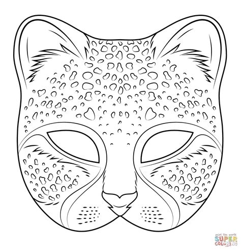 printable mask coloring pages crystalilgentry